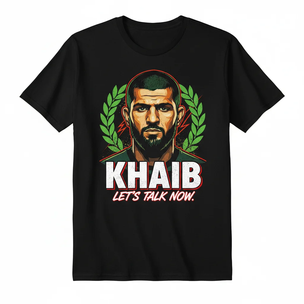 Khabib Nurmagomedov "Let's Talk Now" Iconic Graphic Tee