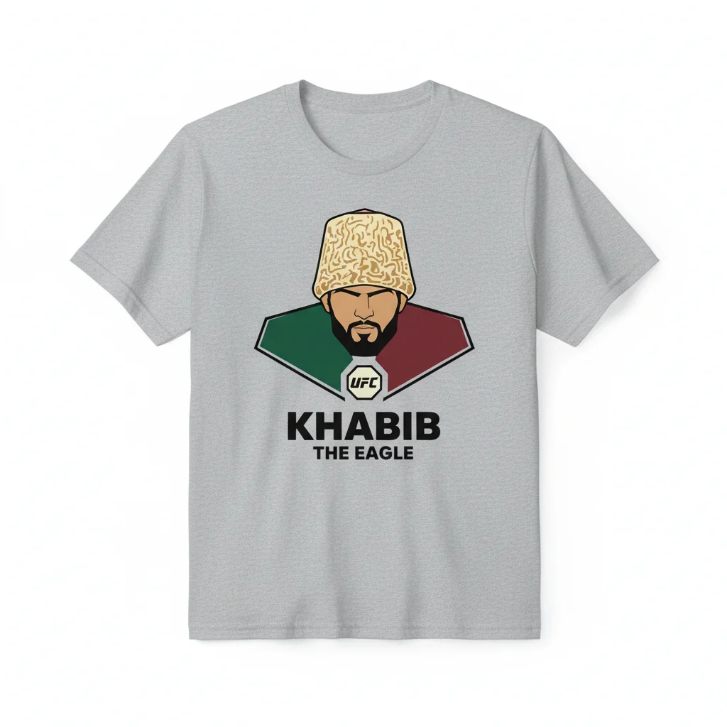 Khabib 'The Eagle' Nurmagomedov UFC Champion T-Shirt | MMA Fighting Graphic Tee