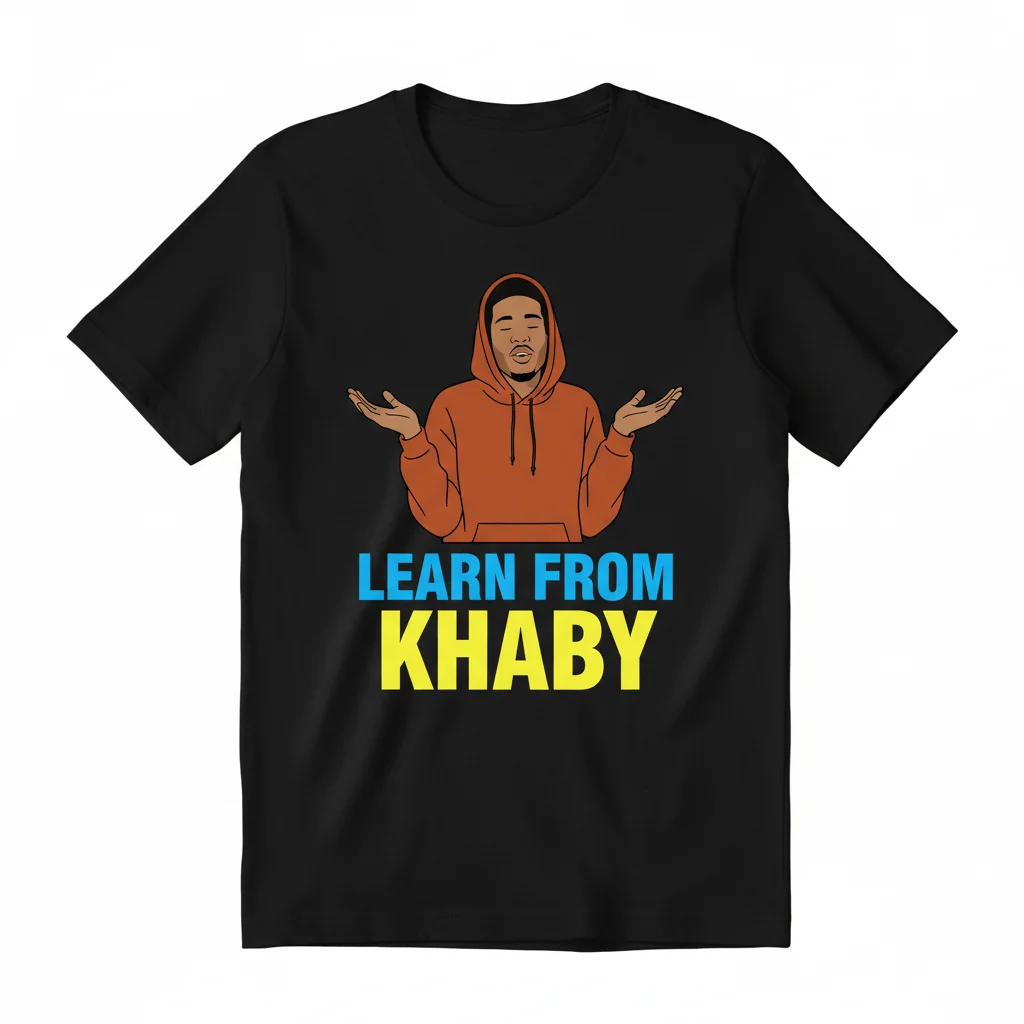 The 'Learn From Khaby' Artistic Tee | Wearable Inspiration
