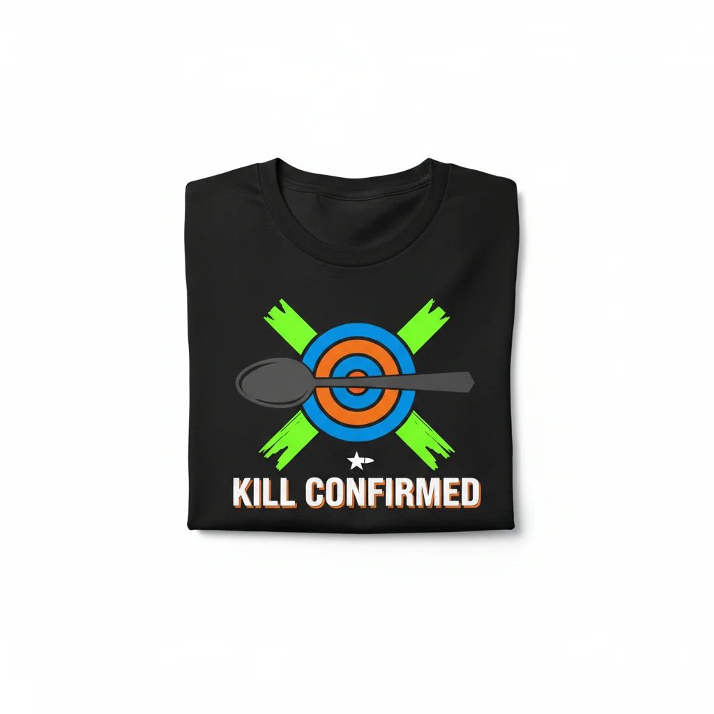 Embrace Victory: "KILL CONFIRMED" MRE Spoon Art Tee