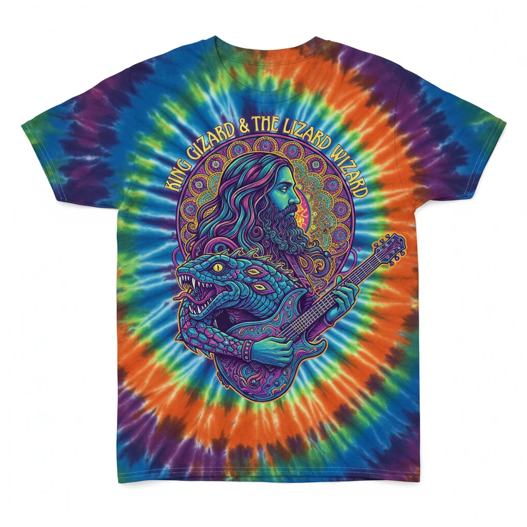 King Gizzard and the Lizard Wizard Stu Mackenzie Tie-Dye T-Shirt