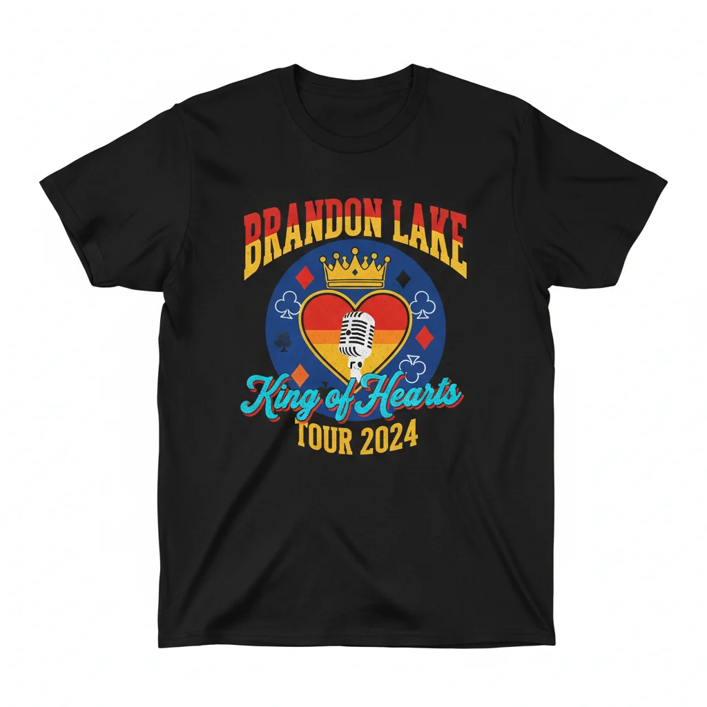 Brandon Lake King of Hearts Tour Vintage Shirt | Christian Concert Merch Tee
