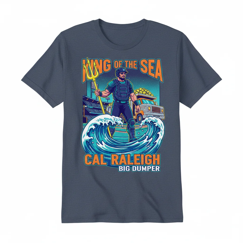 Cal Raleigh 'Big Dumper' King of the SEA Shirt | Seattle Mariners Baseball Fan T-Shirt