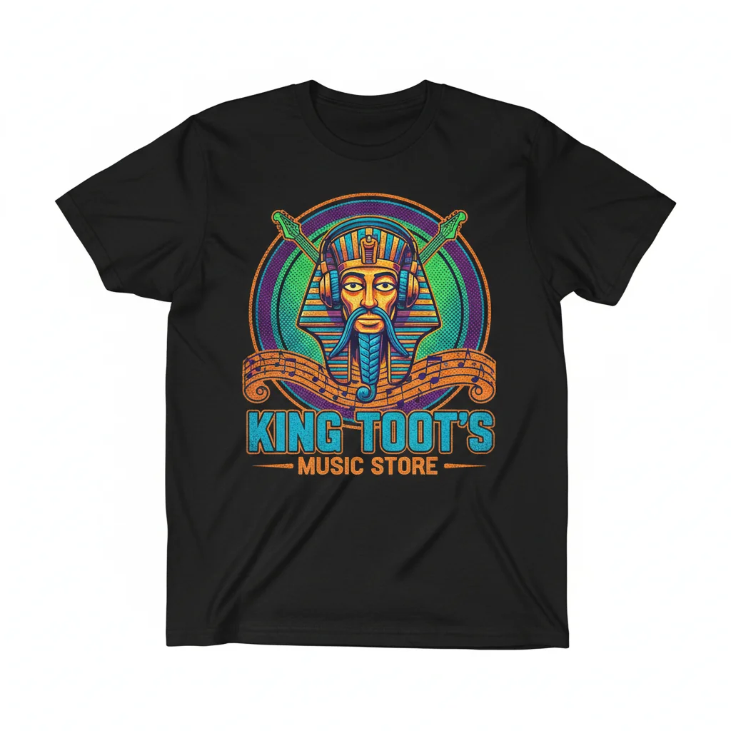 King Toot's Music Store: Where Every Note Tells a Story - Premium Tee