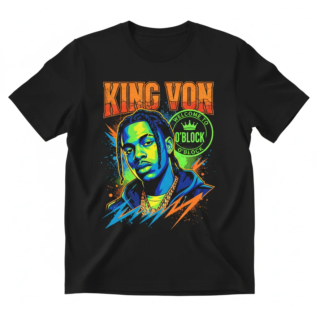 King Von Rap Graphic Tee: Wear the Legacy