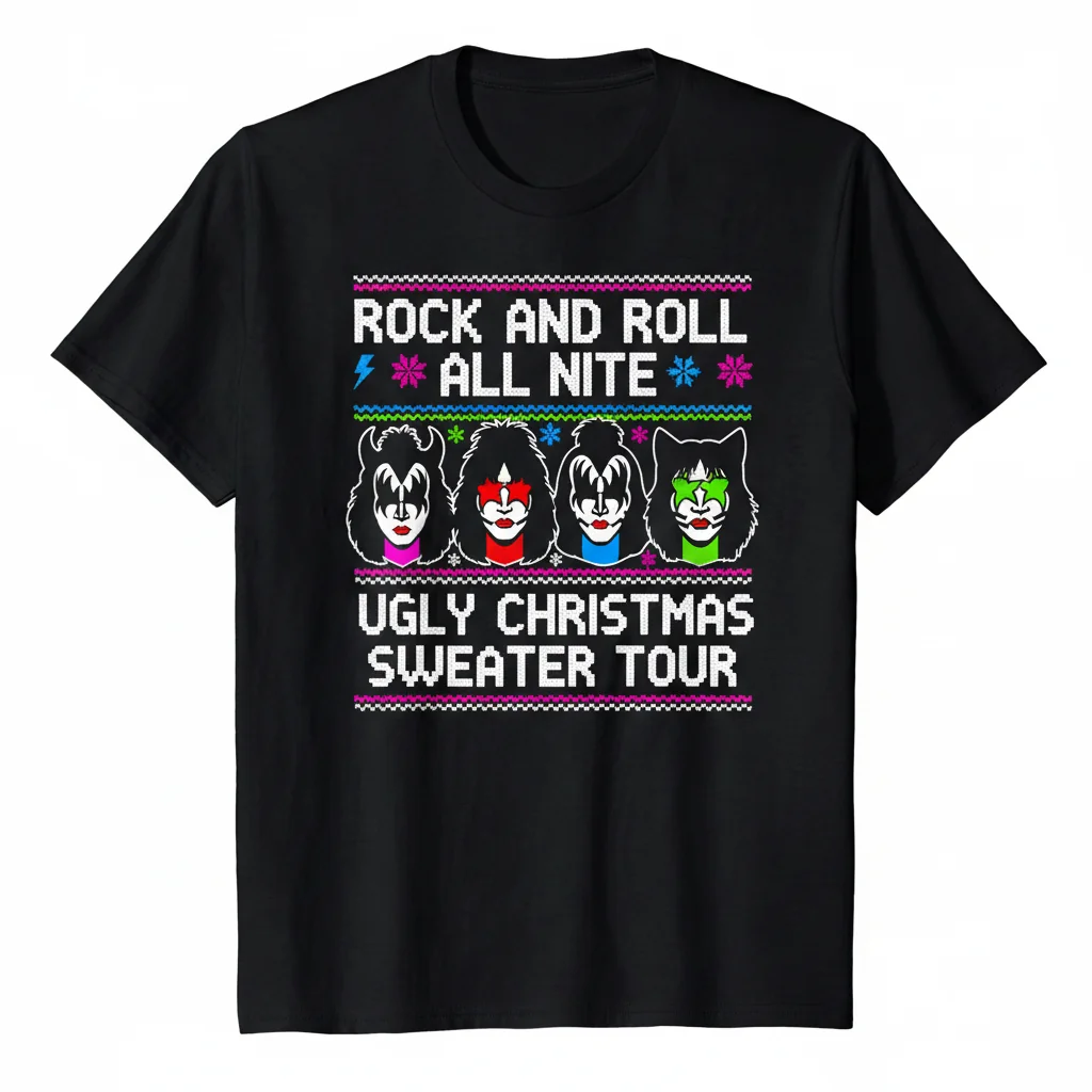 KISS The Band - Retro "Ugly Sweater" Street Tee