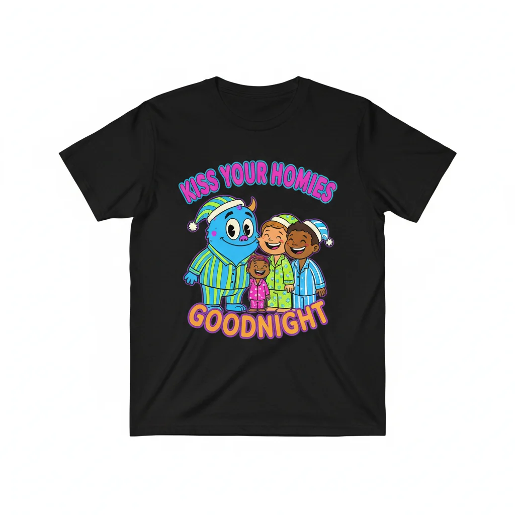 Kiss Your Homies Goodnight Essential T-Shirt - Soft & Stylish Unisex Tee