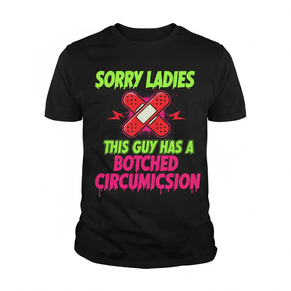 Botched Circumcision Funny Sarcastic Meme T-Shirt | Offensive Weird Essential Tee