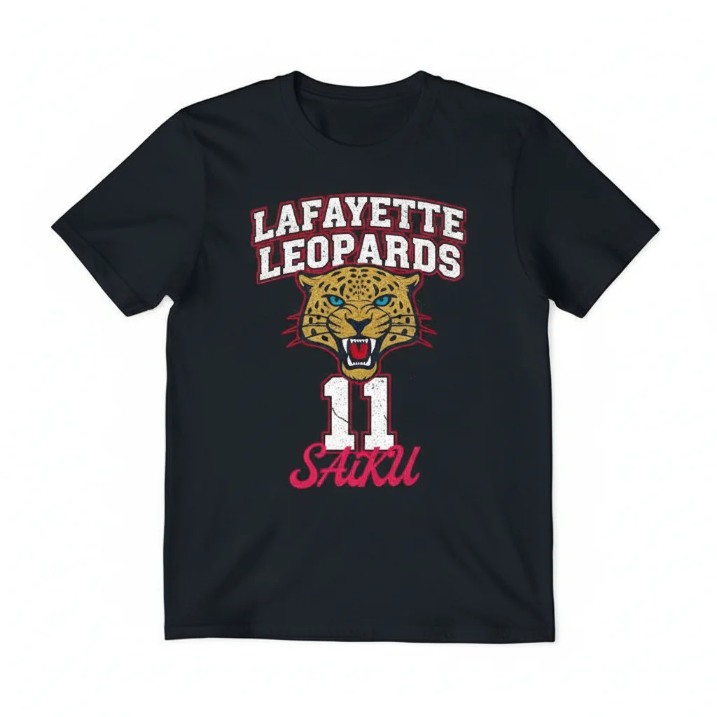 Lafayette Leopards Saiku White 11 T-Shirt | Premium Ring-Spun Cotton Fan Apparel