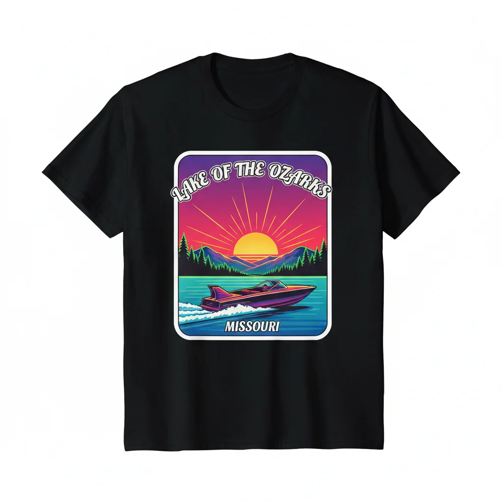 Lake of the Ozarks, Missouri: Premium Durable Essential T-Shirt – Pre-Shrunk & Fade-Resistant