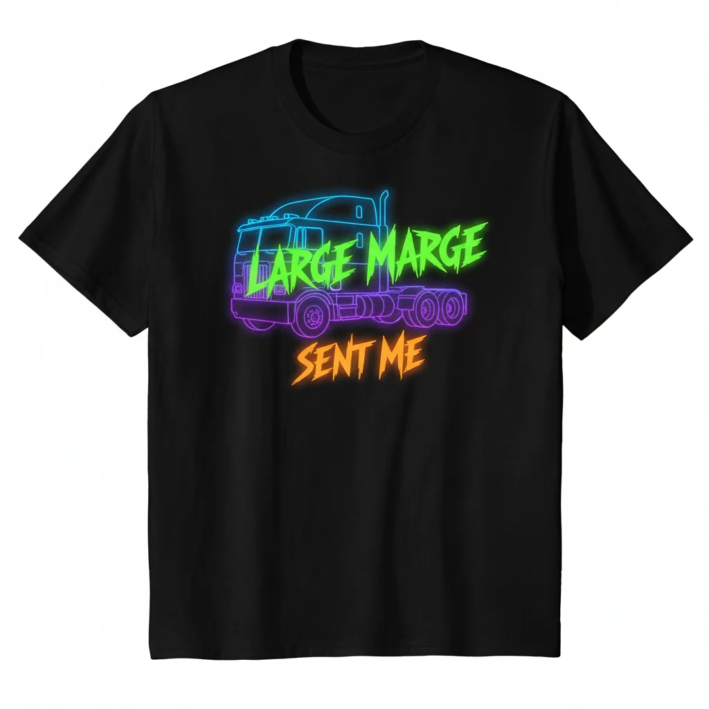The Simpsons Large Marge Sent Me Premium Cotton T-Shirt - Unisex Adult Tee