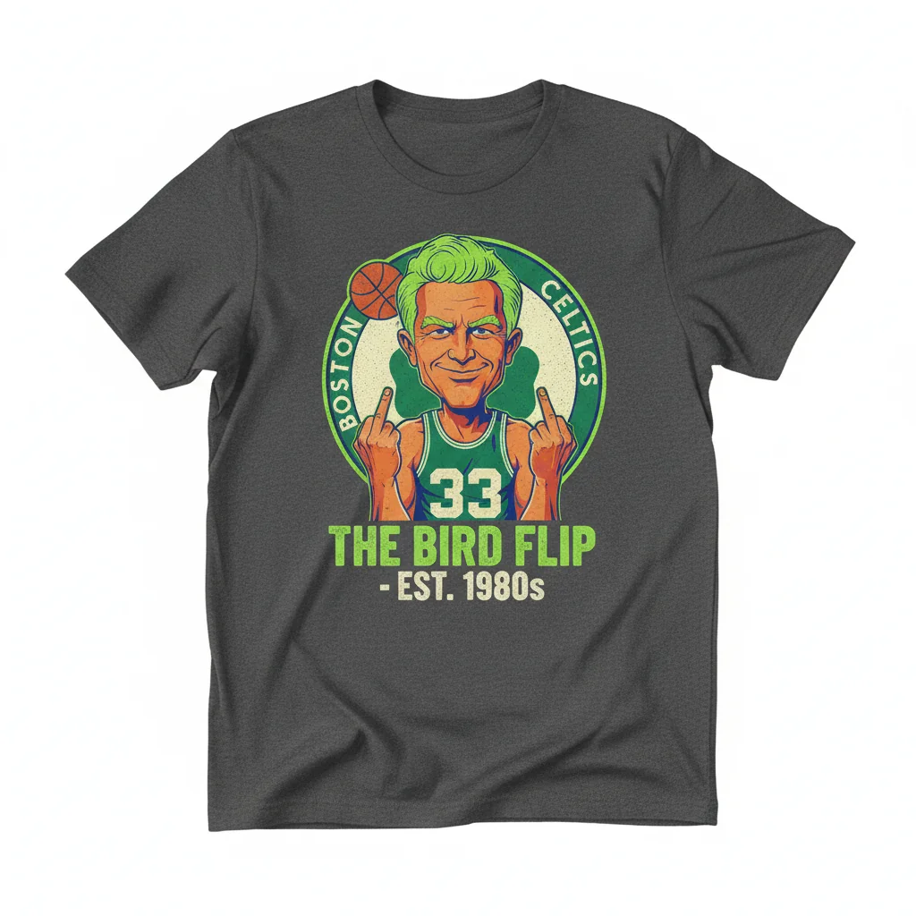 Iconic Larry Bird Celtics Attitude Shirt - Original Artwork
