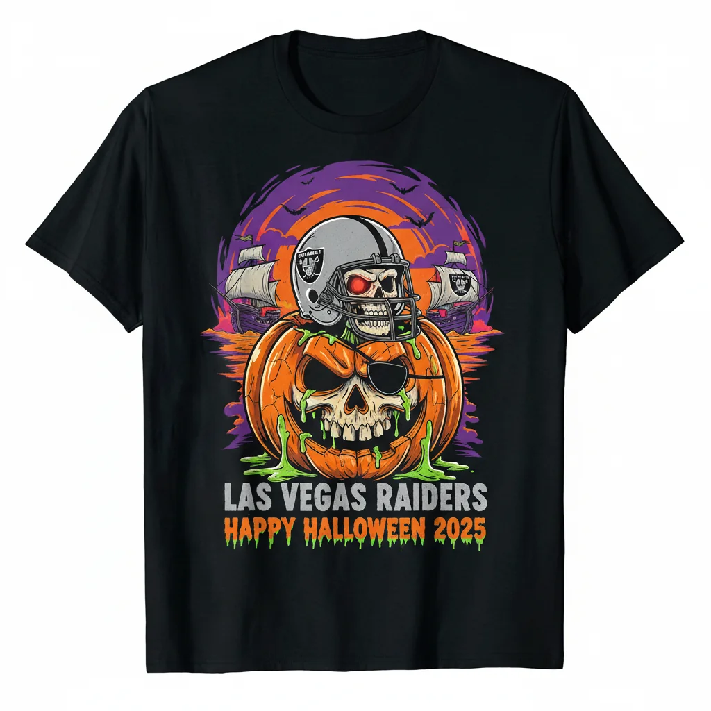 Raiders Nation Halloween 2025 Tee | Premium Artistic Shirt