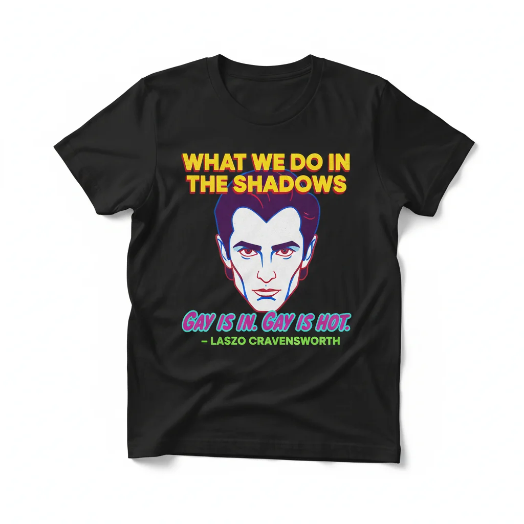 Laszlo Cravensworth Quote "What We Do in the Shadows" Essential T-Shirt – Durable & Fade-Resistant