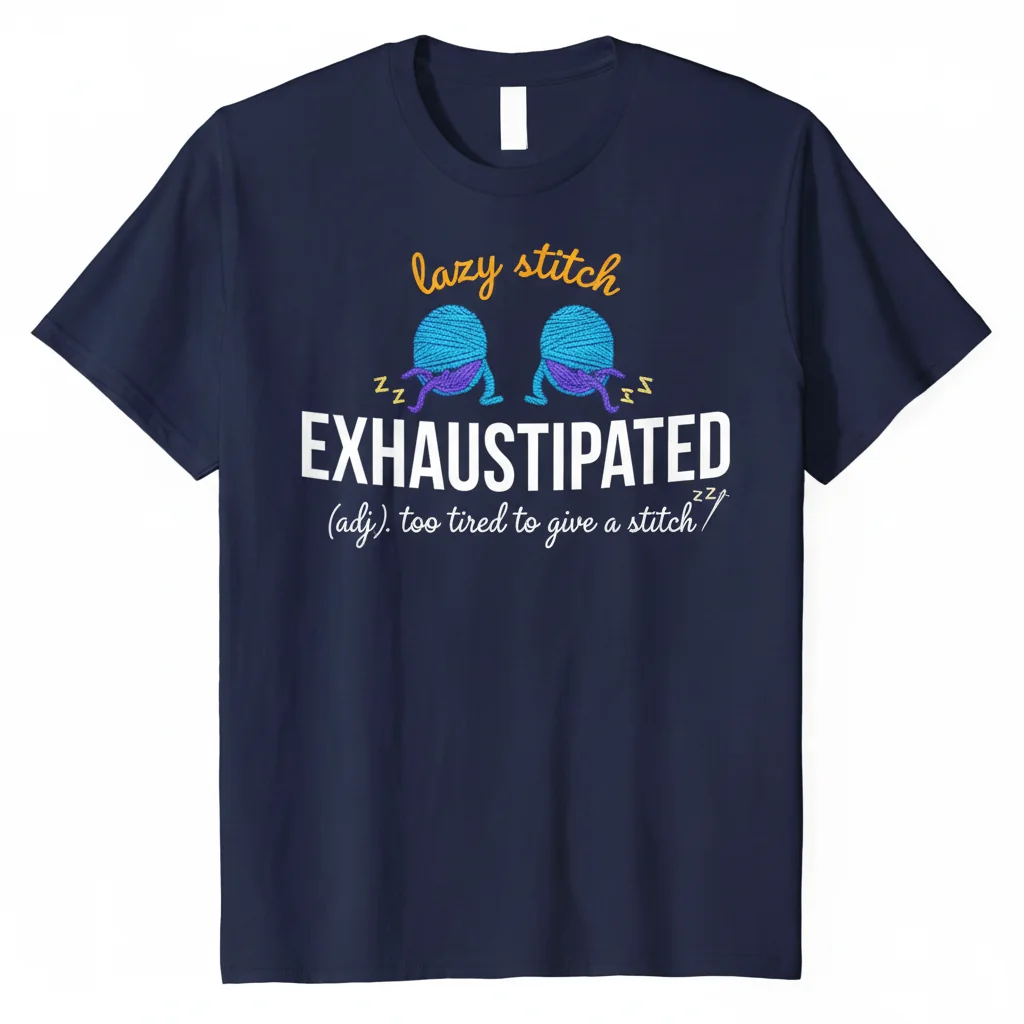The Exhaustipated Comfort Tee: A 'Too Tired to Give a Shit' Lifestyle Statement