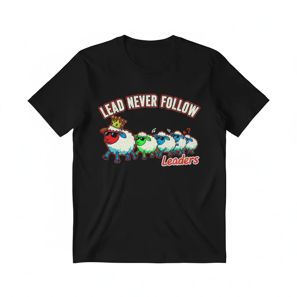 Lead, Never Follow T-Shirt | Premium Unisex Statement Tee Built to Last