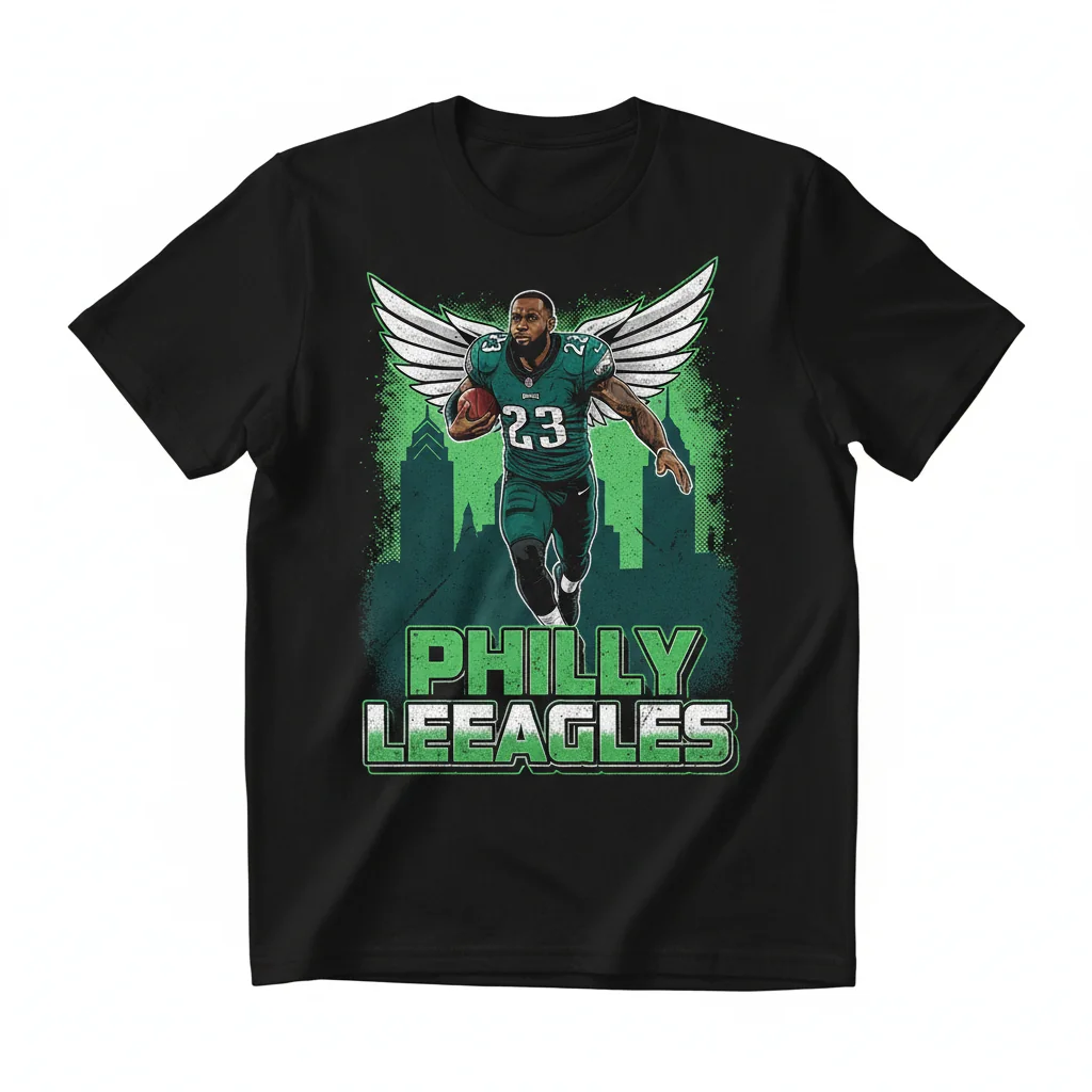 The 'Leeagles' Art Shirt | Lebron James x Philadelphia Eagles Inspired Tee