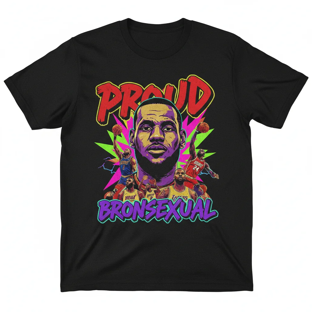 LeBron James Proud Bronsexual Shirt | 90s Bootleg Vintage Graphic Tee