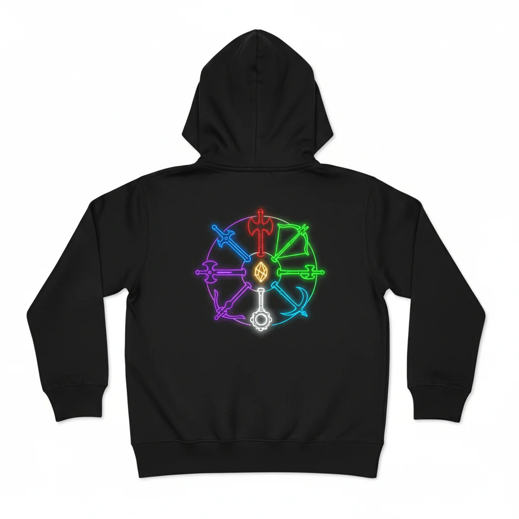 Legend Of Dragoon T-Shirt Classic Zip Hoodie Youth Size S Black