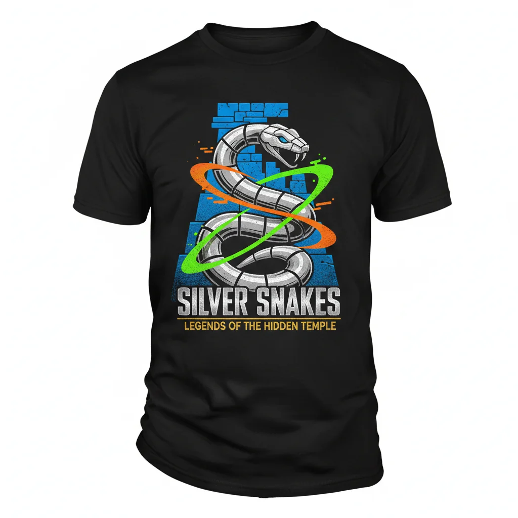 Legends Of The Hidden Temple Silver Snakes Essential T-Shirt – Premium Cotton Fan Apparel