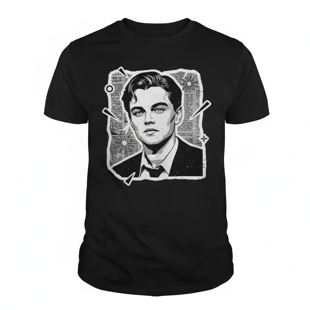 Leonardo DiCaprio Essential T-Shirt – Durable, Comfortable & Fade-Resistant