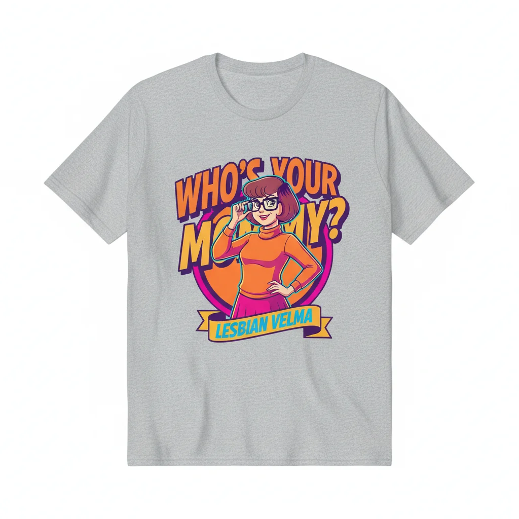 Lesbian Velma 'Who's Your Mommy' T-Shirt | Durable, Vibrant & Pre-Shrunk