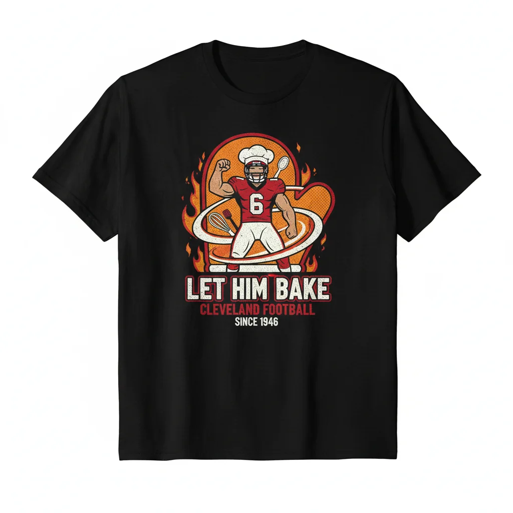 Baker Mayfield Cleveland Browns 'Let Him Bake' Premium Fan Tee