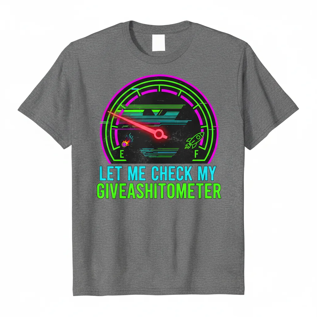 Giveashitometer Check Tee: Essential Streetwear Statement