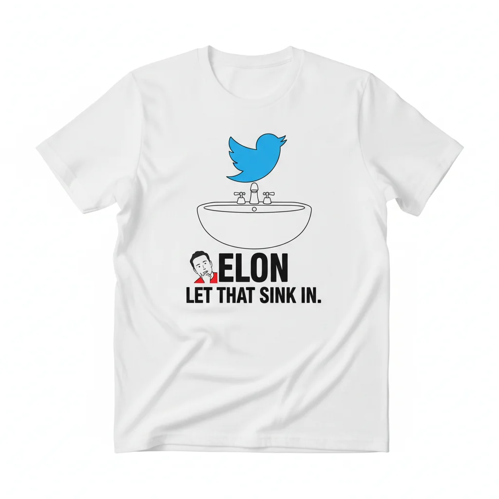 Essential Elon Musk 'Let That Sink In' Pun T-Shirt - Durable & Comfortable