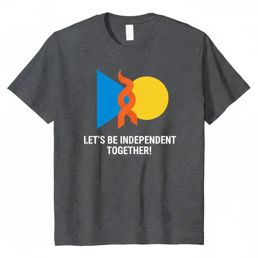 Camiseta Esencial "¡Seamos Independientes Juntos!" - Comodidad y Durabilidad Garantizadas
