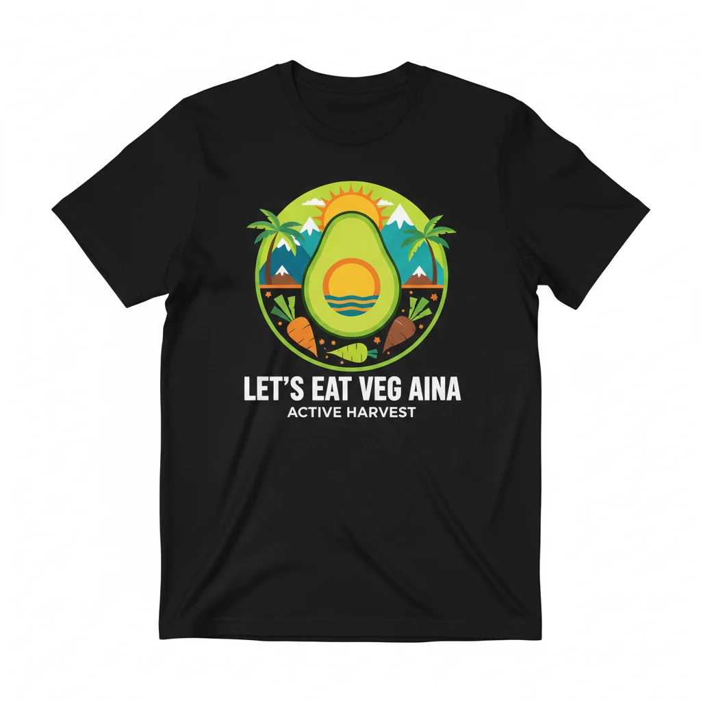 Let's Eat Veg Aina: The Durable, Eco-Friendly Active T-Shirt