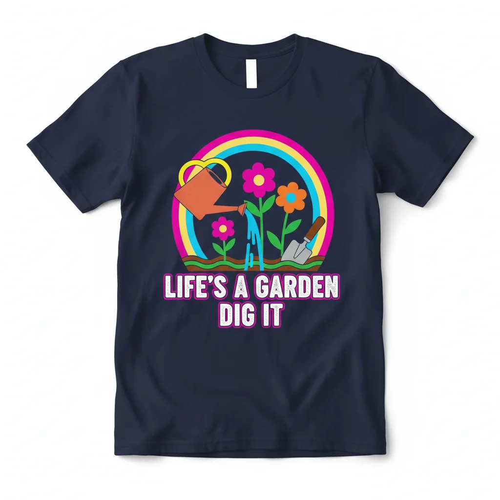 Life's A Garden: 'Dig It' Inspirational Art Tee
