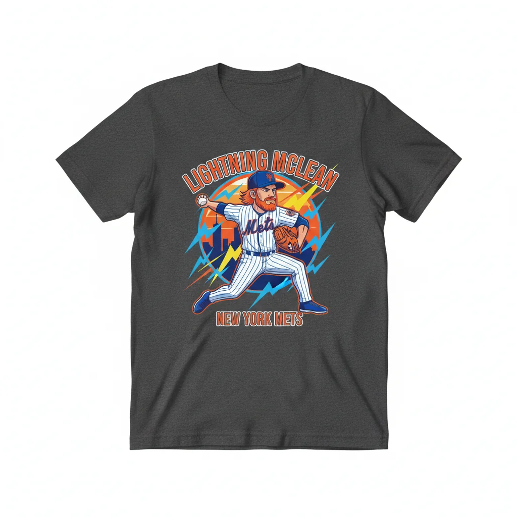 The 'Lightning McLean' Tee | Original New York Mets Fan Art