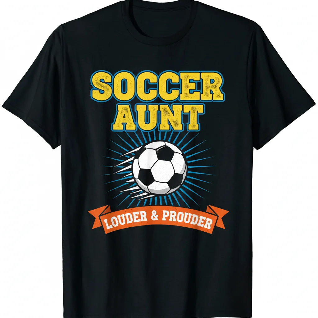 The "Louder & Prouder Soccer Aunt" Essential Tee: Celebrate Your Spirit