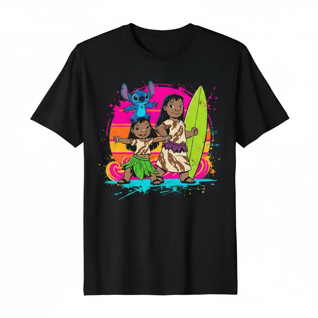 Lilo, Stitch & Nani's Ohana Adventure Premium Tee