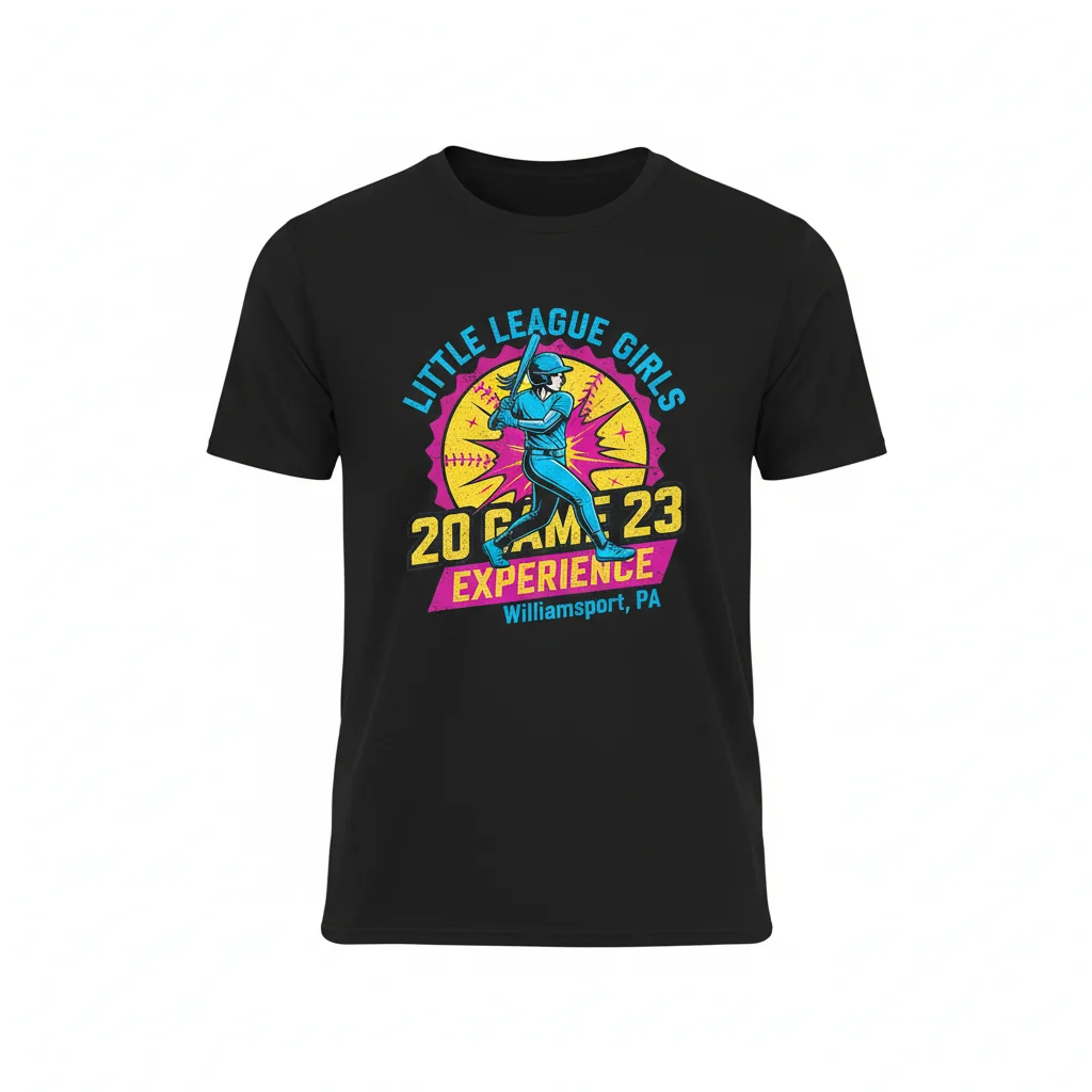 2023 Little League Girls with Game Experience Williamsport PA T-Shirt