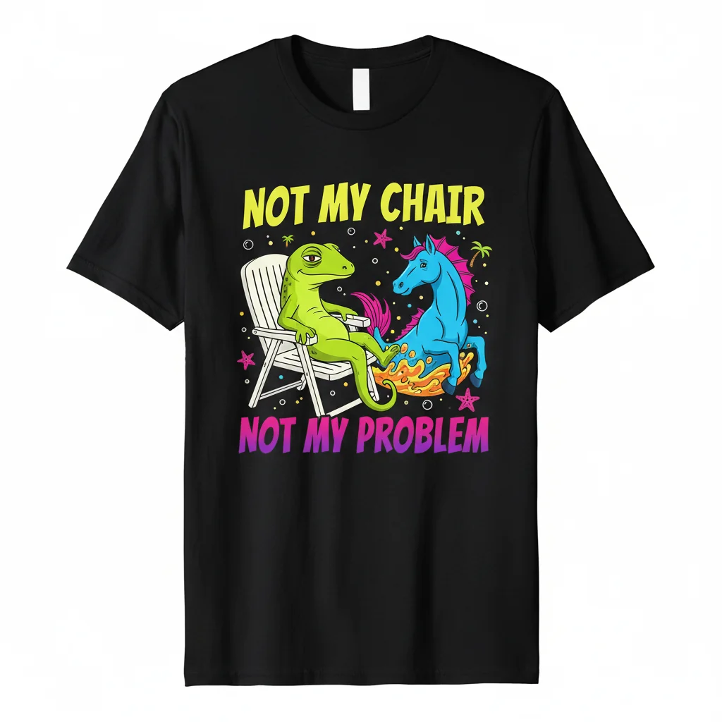 Not My Chair Not My Problem T-Shirt | Lizard & Hippocampus Graphic Tee