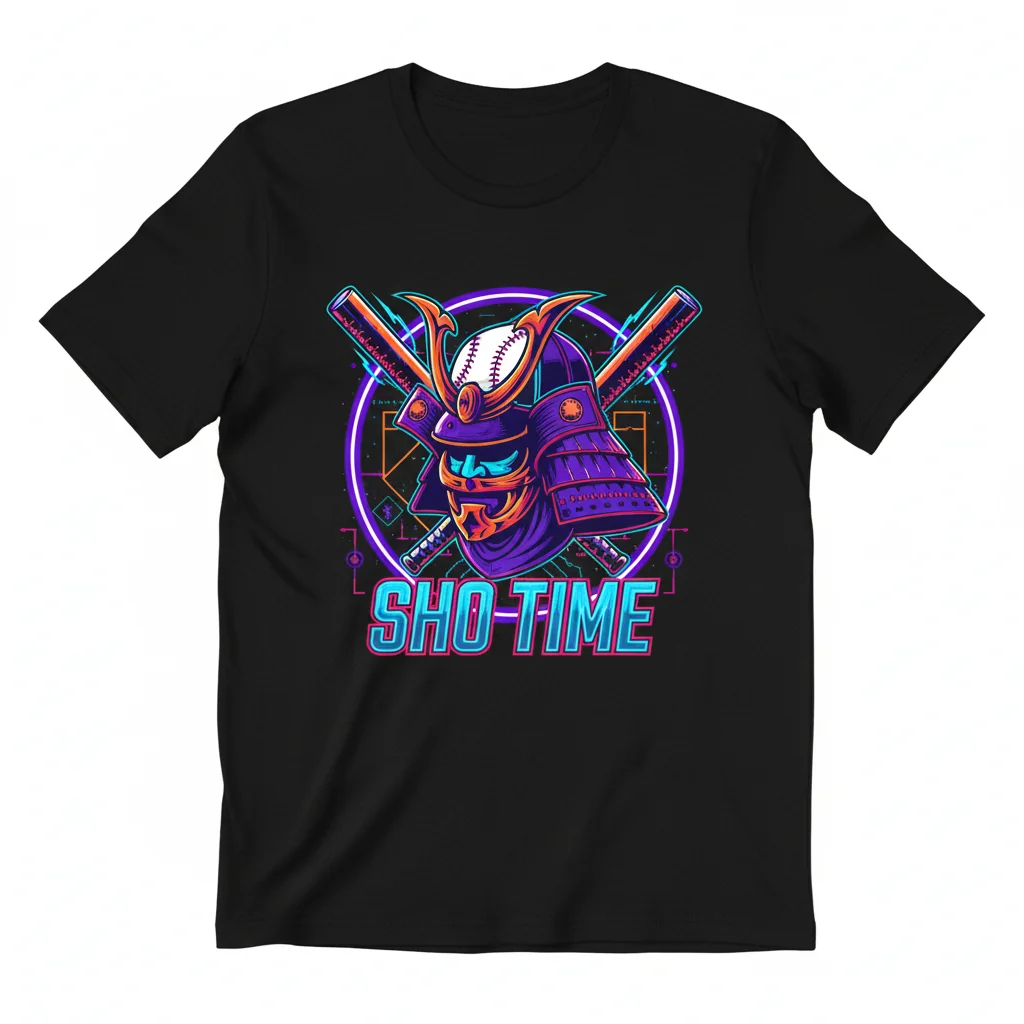 Shohei Ohtani Sho Time Japanese Samurai Los Angeles Baseball Fan T-Shirt