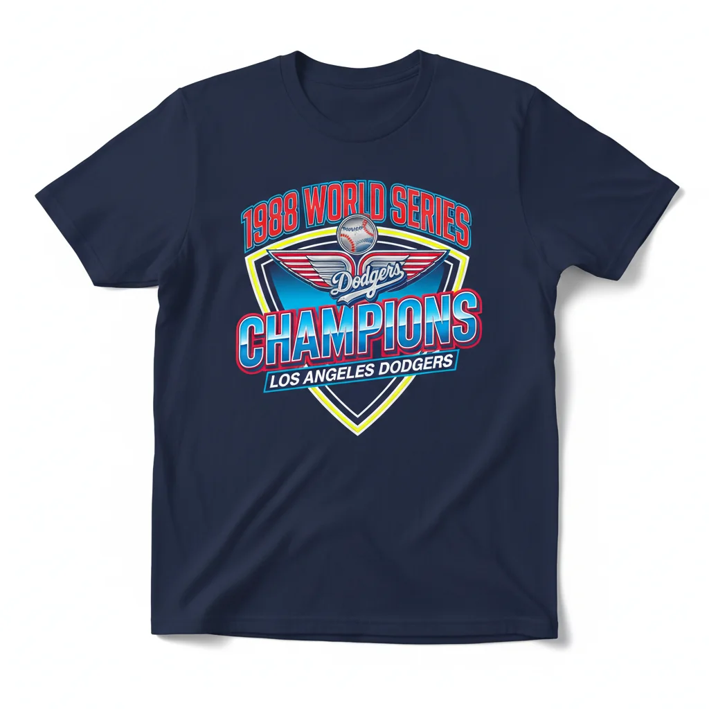 Los Angeles Dodgers 1988 World Series Champions Shirt | Relive the Glory