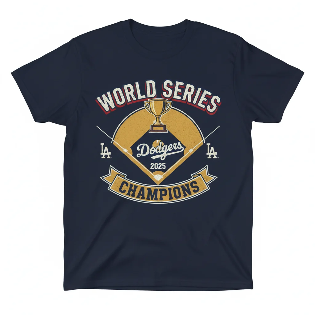 Camiseta Los Angeles Dodgers Campeones Serie Mundial 2025 – Calidad Duradera y Comodidad Superior