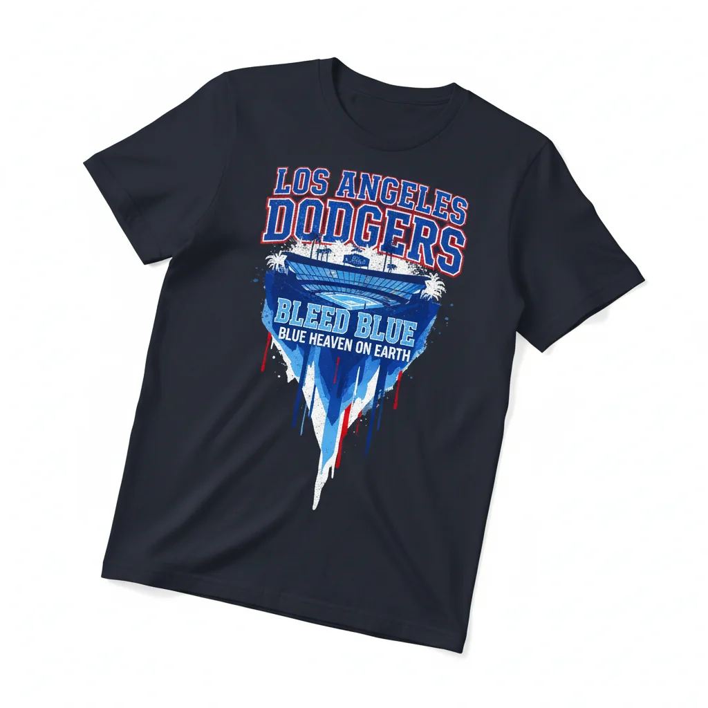 Dodgers Blue Heaven: On Earth, Bleed Blue Signature Tee