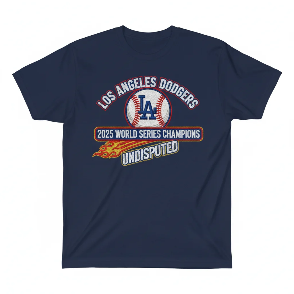 Dodgers 2025 World Series Champions Embroidered Shirt - Unmatched Quality & Comfort
