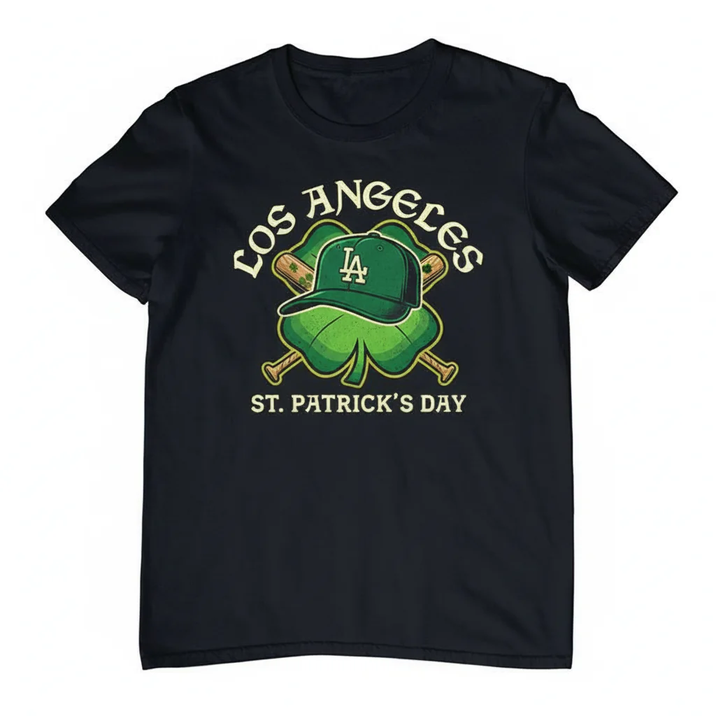 Dodgers Clover St. Patrick's Day Tee