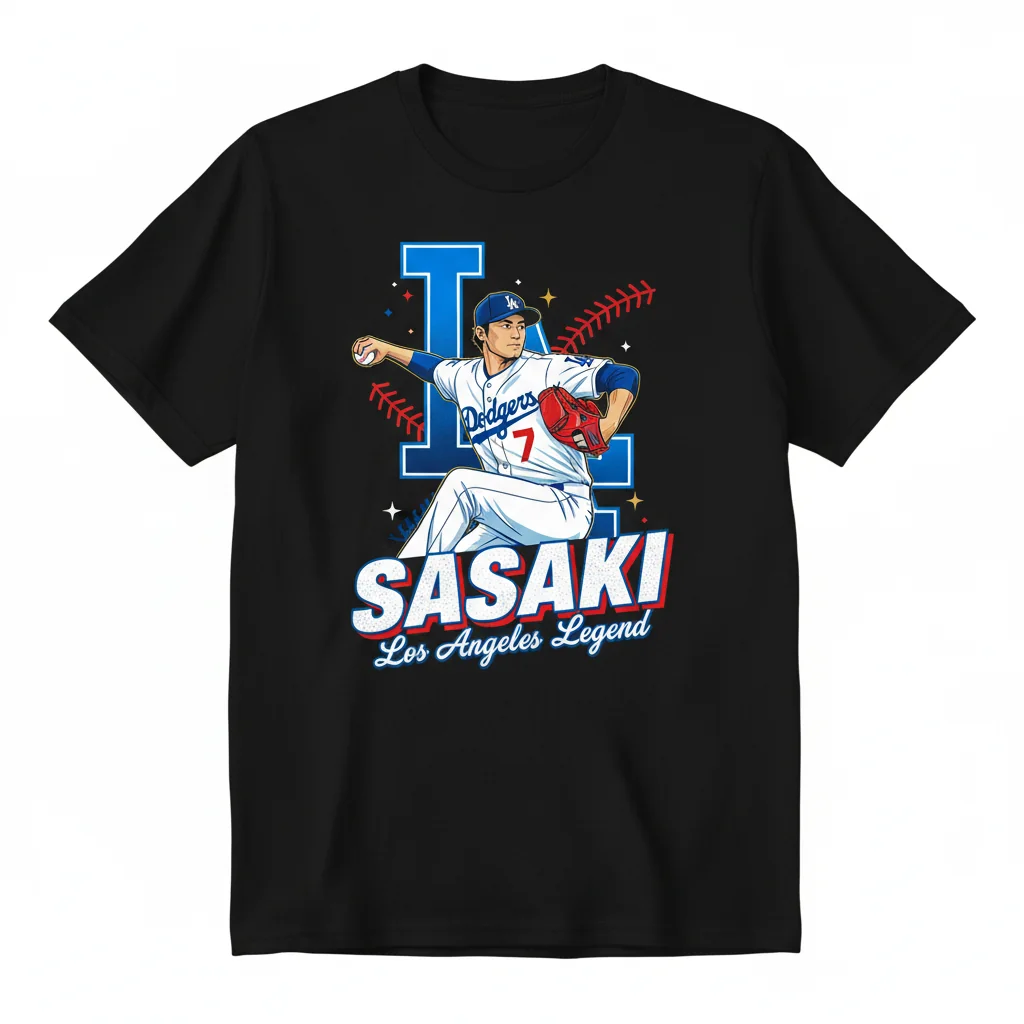 Roki Sasaki Los Angeles Dodgers Baseball Legend Unisex Tee – Built to Last