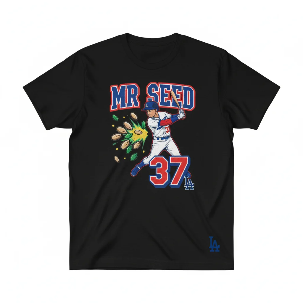 Teoscar Hernandez Los Angeles Dodgers Mr. Seed #37 T-Shirt - Official Fan Apparel