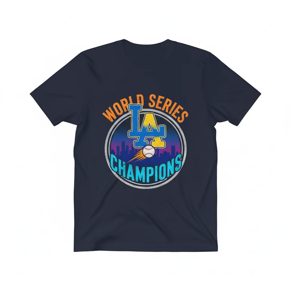 Dodgers World Series Champions Logo T-Shirt - Premium Fan Gear