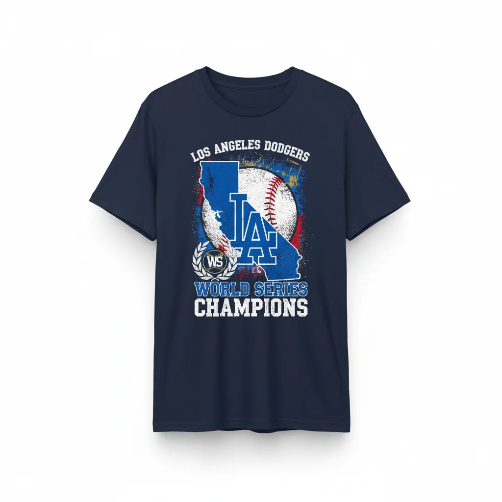 Dodgers World Series Champions Map Ornament: LA Legacy Drop