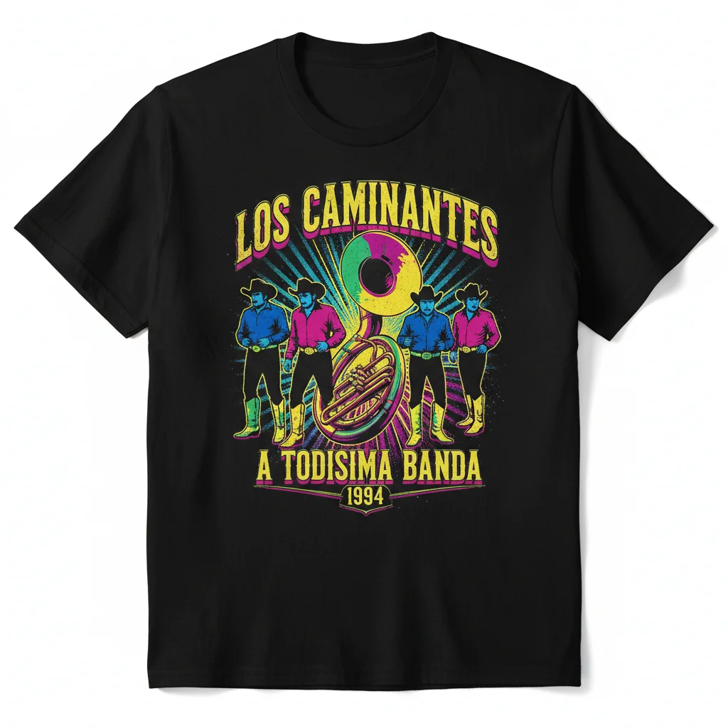 Camiseta Esencial Los Caminantes - A Todisima Banda Album 1994 - Hombre/Mujer