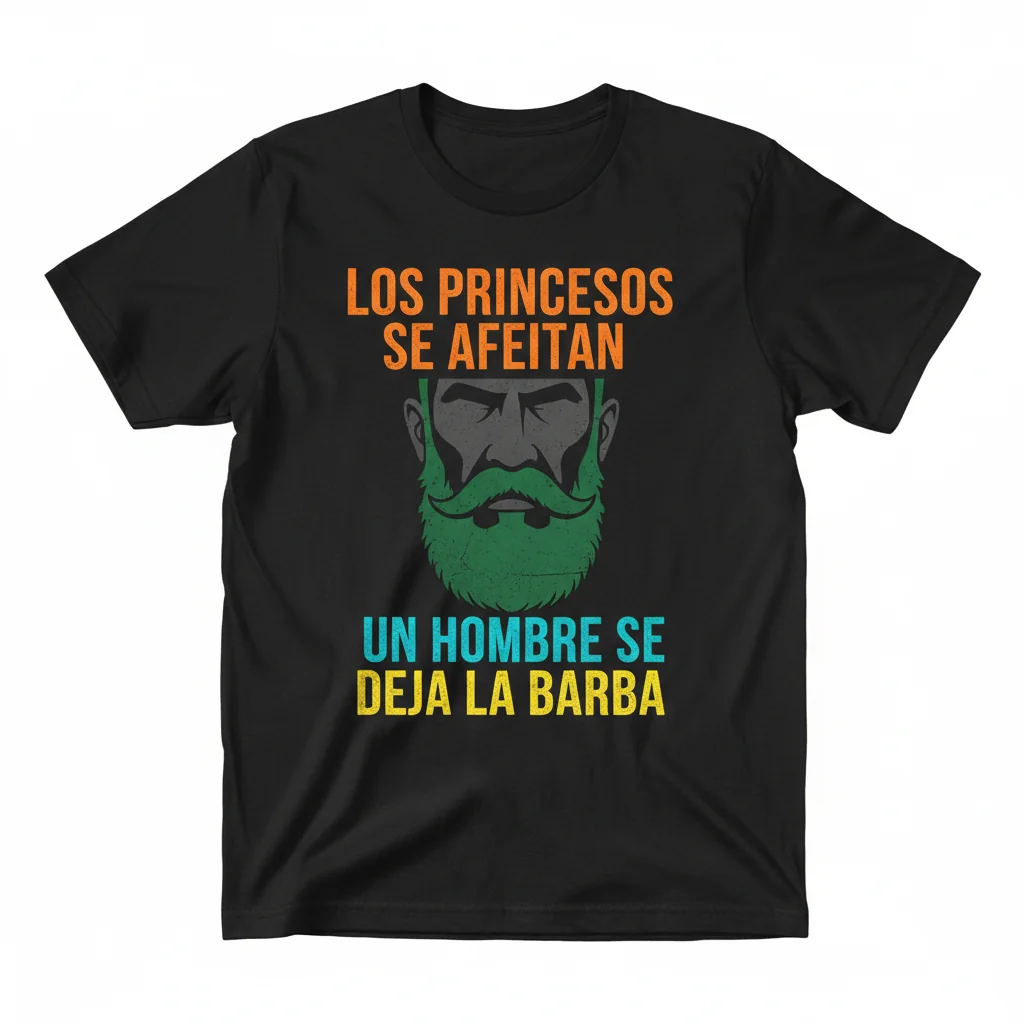 Camiseta Esencial "Los Princesos se Afeitan" - Durabilidad y Estilo Sin Igual