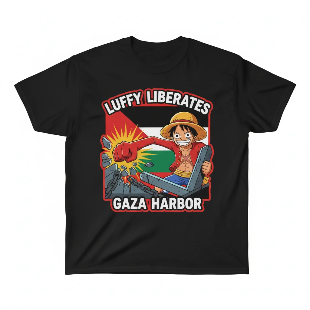 The Luffy & Palestine: A Symbol of Freedom Tee